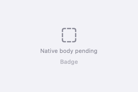 macOS SwiftUI render of Badge