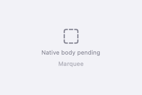 macOS SwiftUI render of Marquee