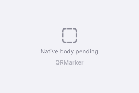 macOS SwiftUI render of QRMarker