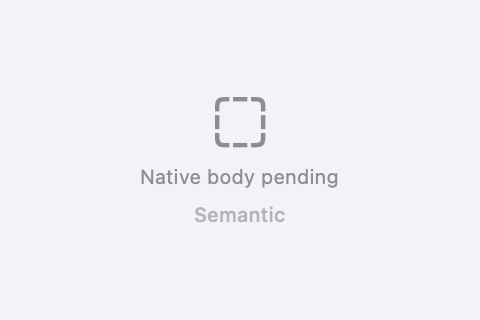 macOS SwiftUI render of Semantic