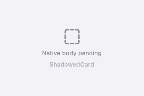 macOS SwiftUI render of ShadowedCard
