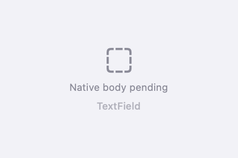 macOS SwiftUI render of TextField