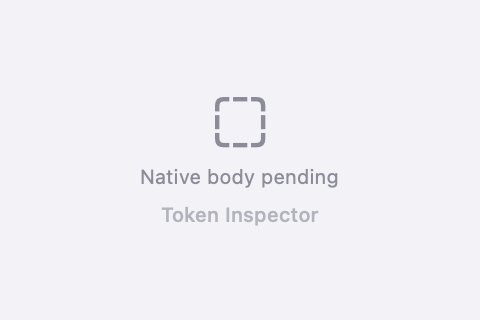 macOS SwiftUI render of Token Inspector