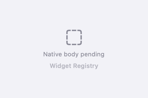 macOS SwiftUI render of Widget Registry